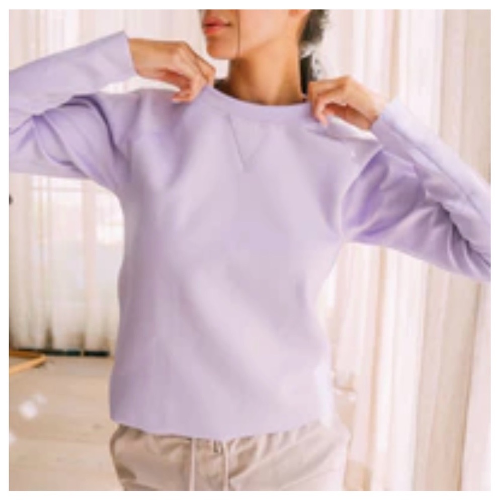 Lilac Neo Crop Sweatshirt